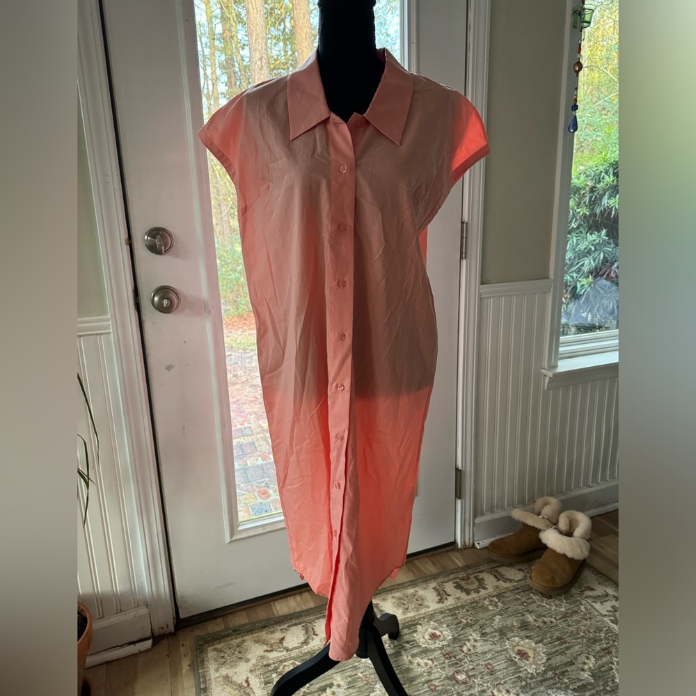 Samsoe short sleeve button up dress size S